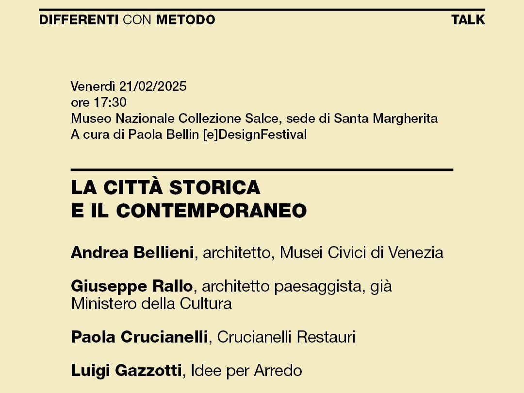 DIFFERENTI CON METODO TALKS | Ottavo appuntamento